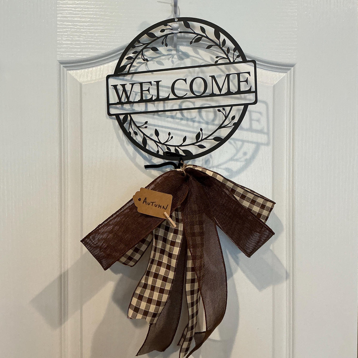 Seasonal Porch and Door Décor Set 4 Double Layered Handmade Bows Spring Summer Autumn Winter Sign Treat Yourself Gift for Busy Mom