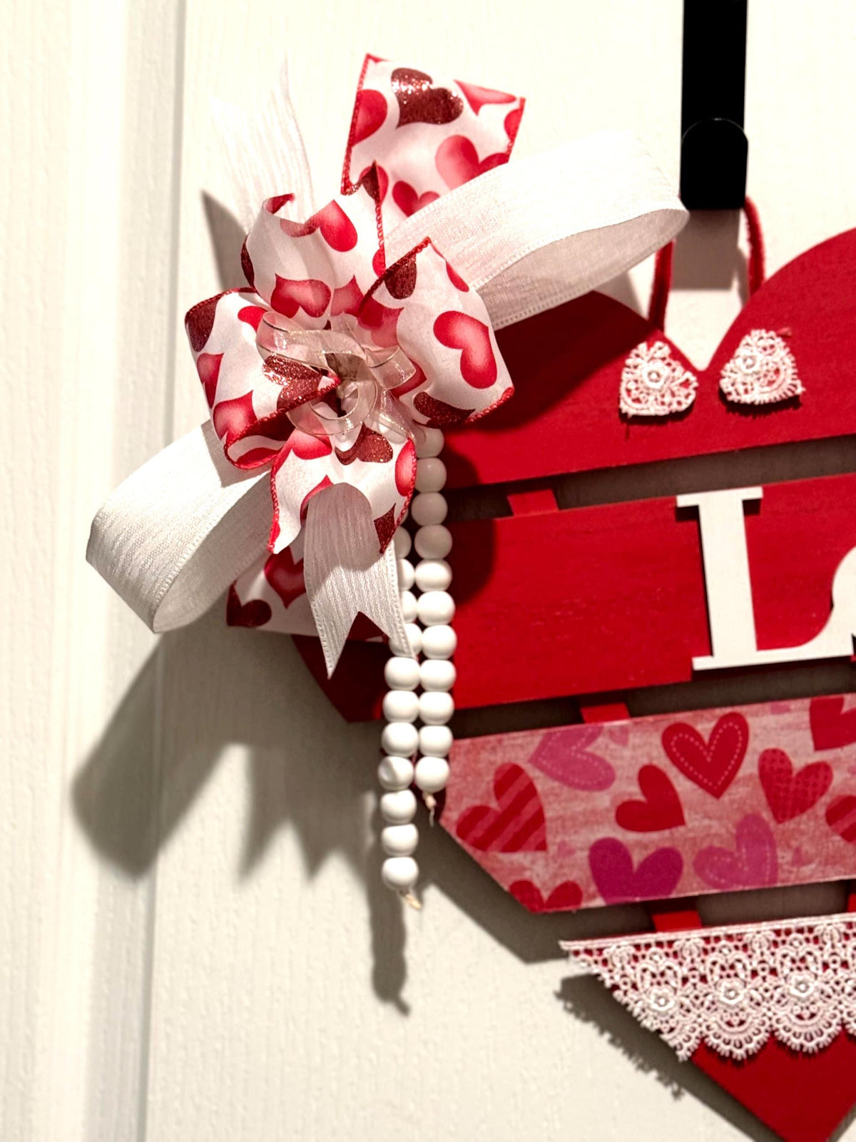 Valentine’s Day Heart Wall Decor / Farmhouse Love Sign / Rustic Handmade Home Decor