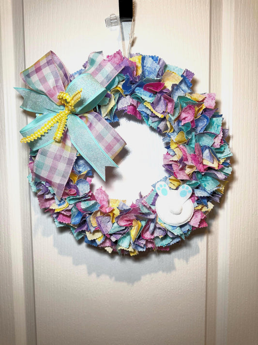 Colorful Easter Rag time Wreath