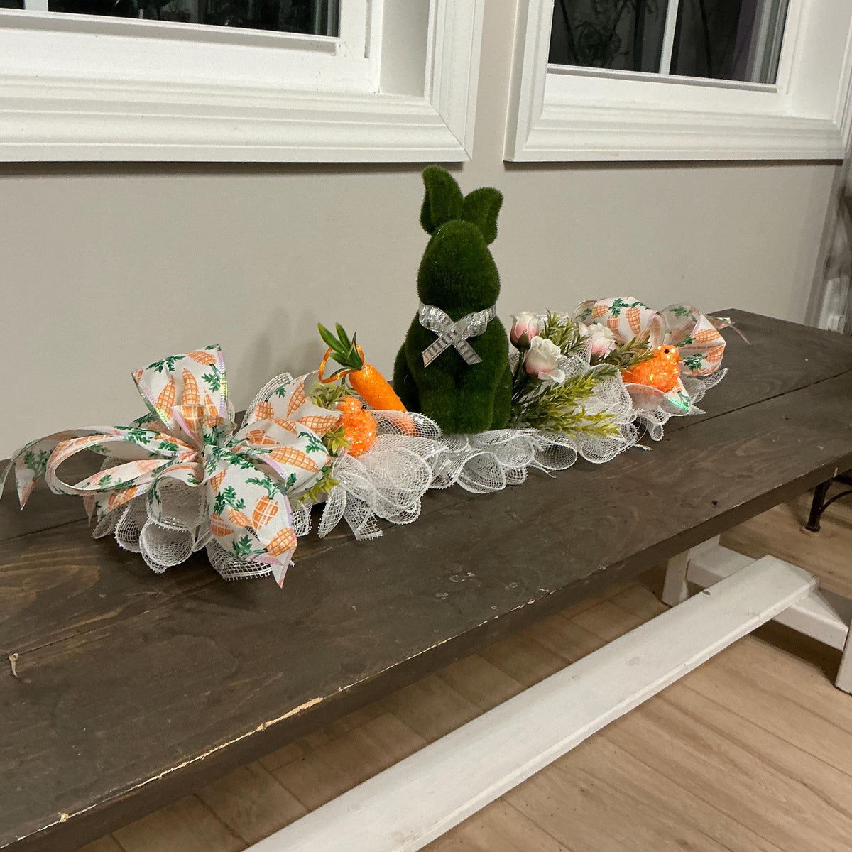 Handmade Easter Floral Arrangement Centerpiece, Spring Table Decor