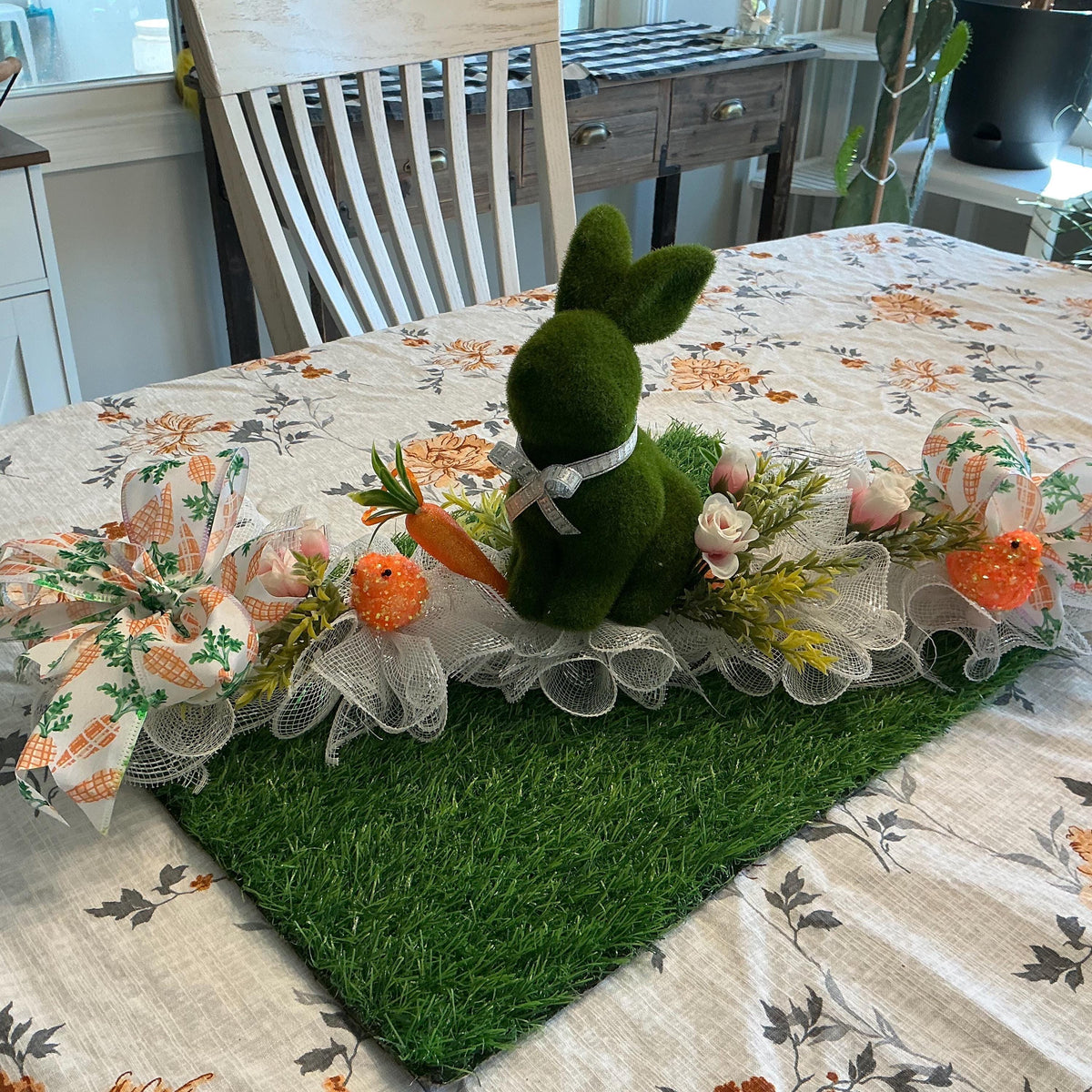 Handmade Easter Floral Arrangement Centerpiece, Spring Table Decor