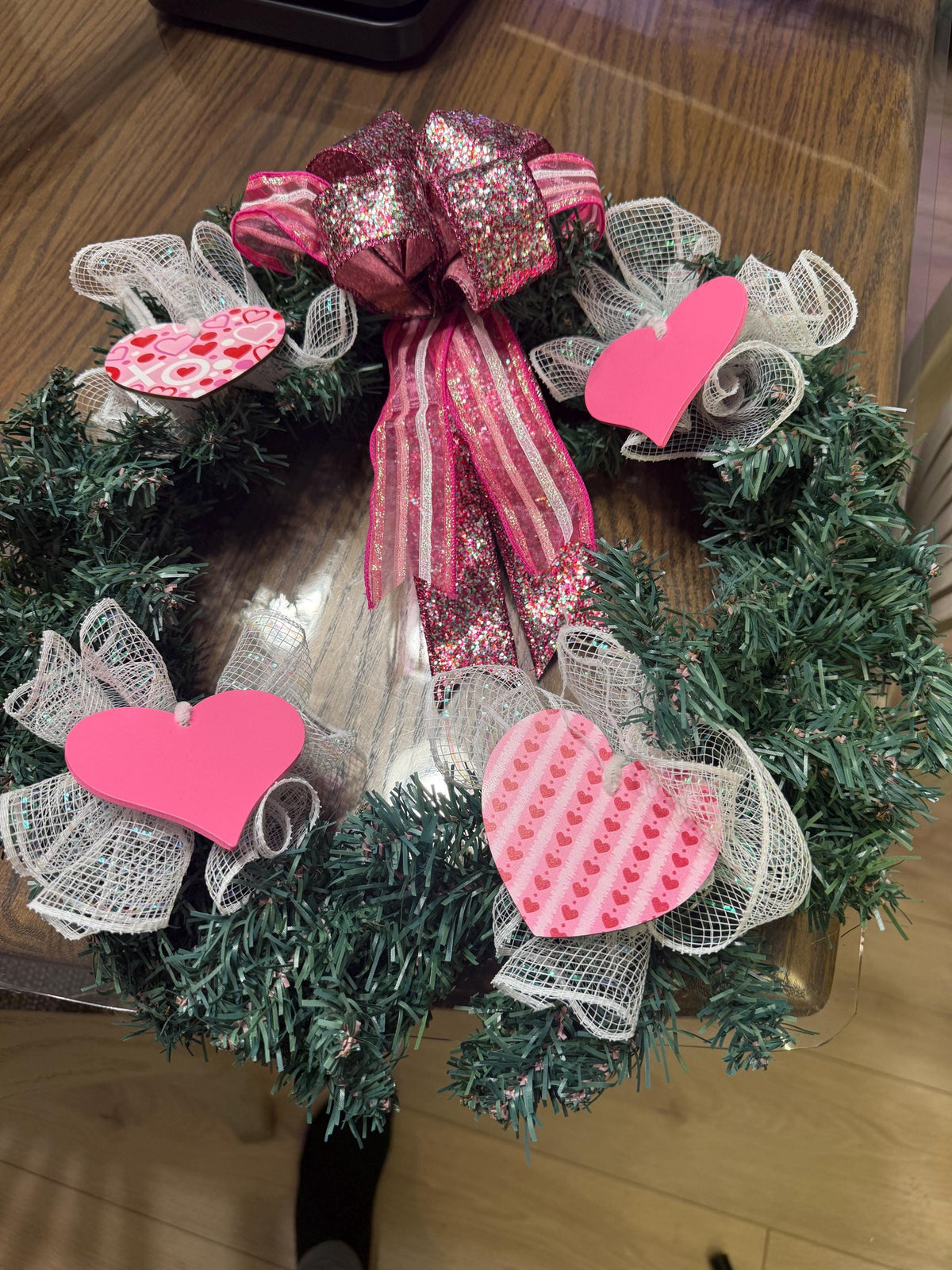 Disco Heart Wreath