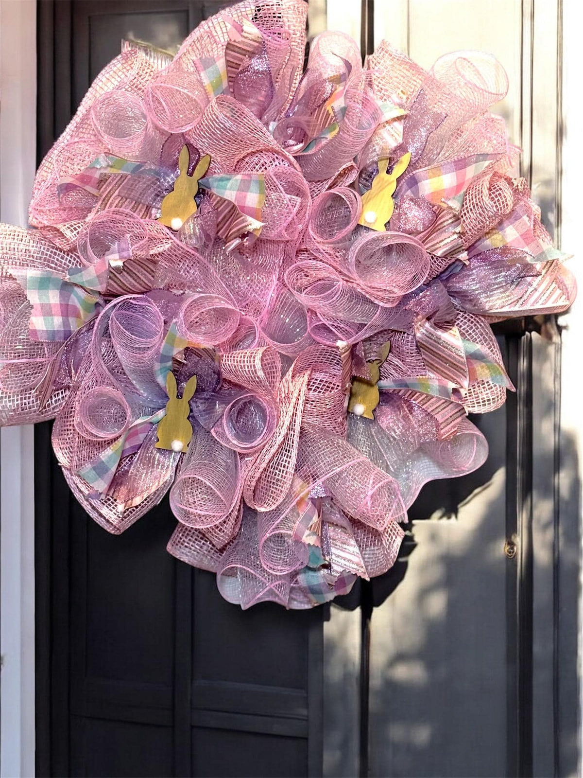 Easter Bunny Wreath/Spring Bunny Door Wreath / Easter Front Door Decor / Bunny Home Decor