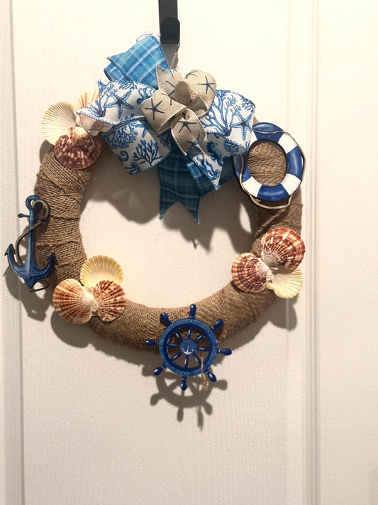 Coastal creation wreath 14 “ frame