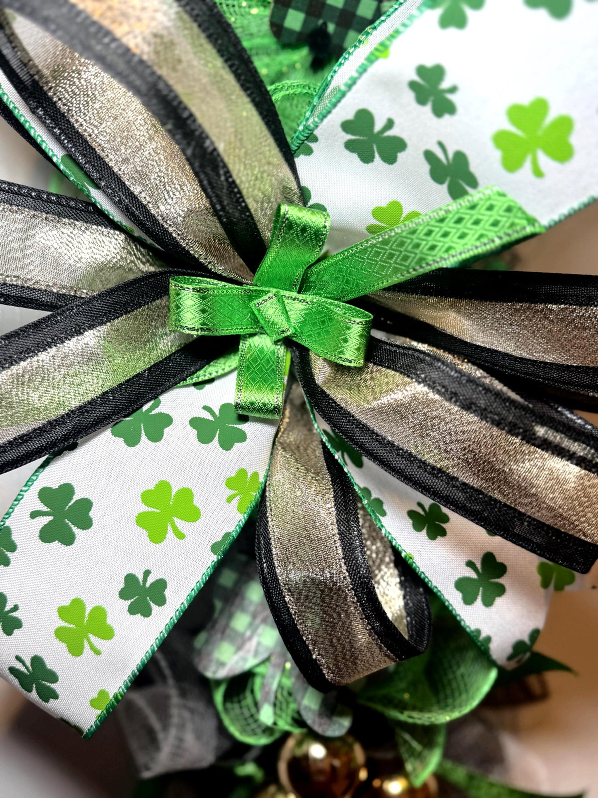 Luck of the Irish Wreath/St.Patrick’s Day  Front Door Decor /Shamrock Wreath