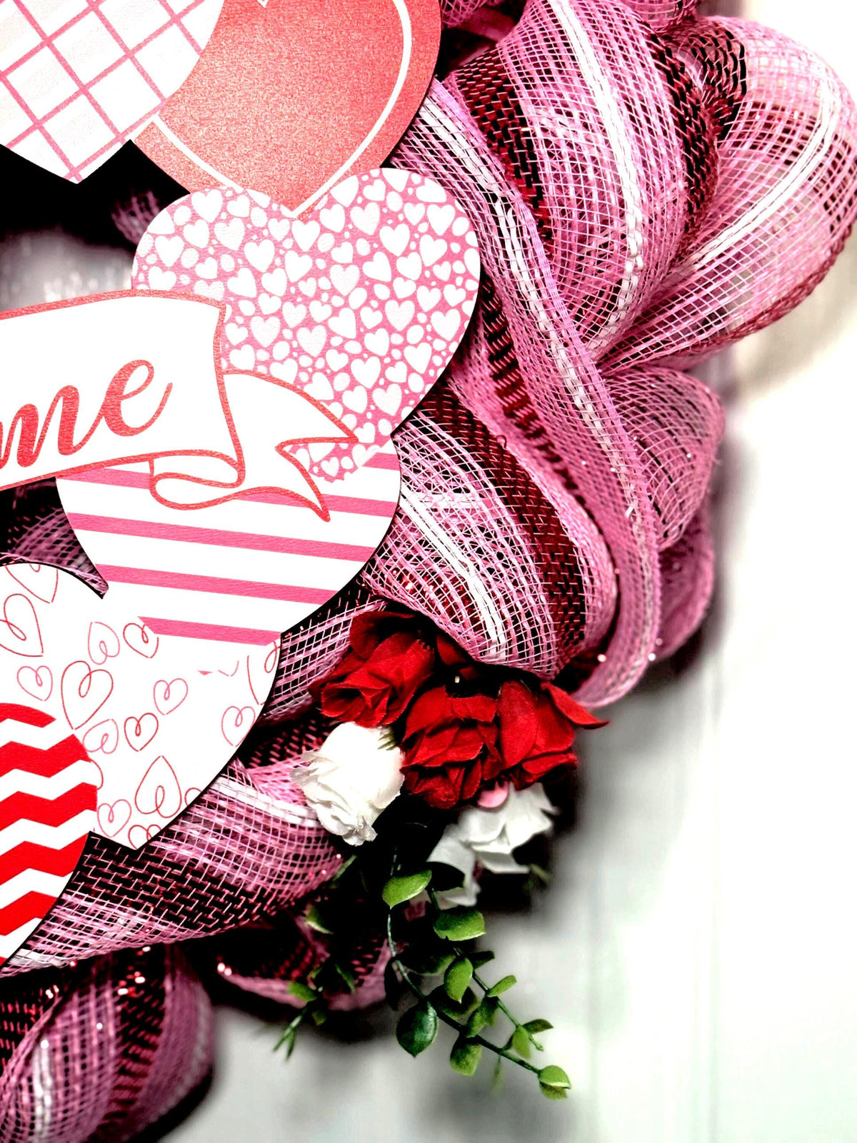 Handmade Valentine Heart Wreath: Festive Front Door Decor