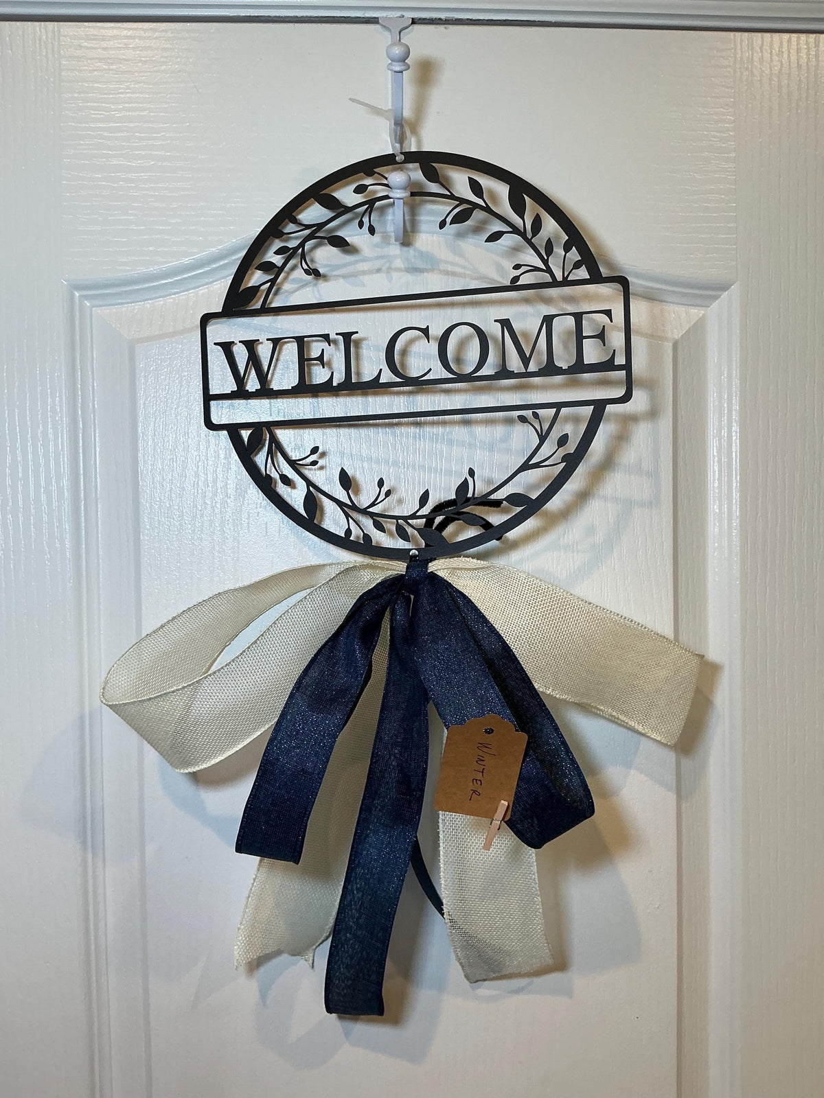 Seasonal Porch and Door Décor Set 4 Double Layered Handmade Bows Spring Summer Autumn Winter Sign Treat Yourself Gift for Busy Mom