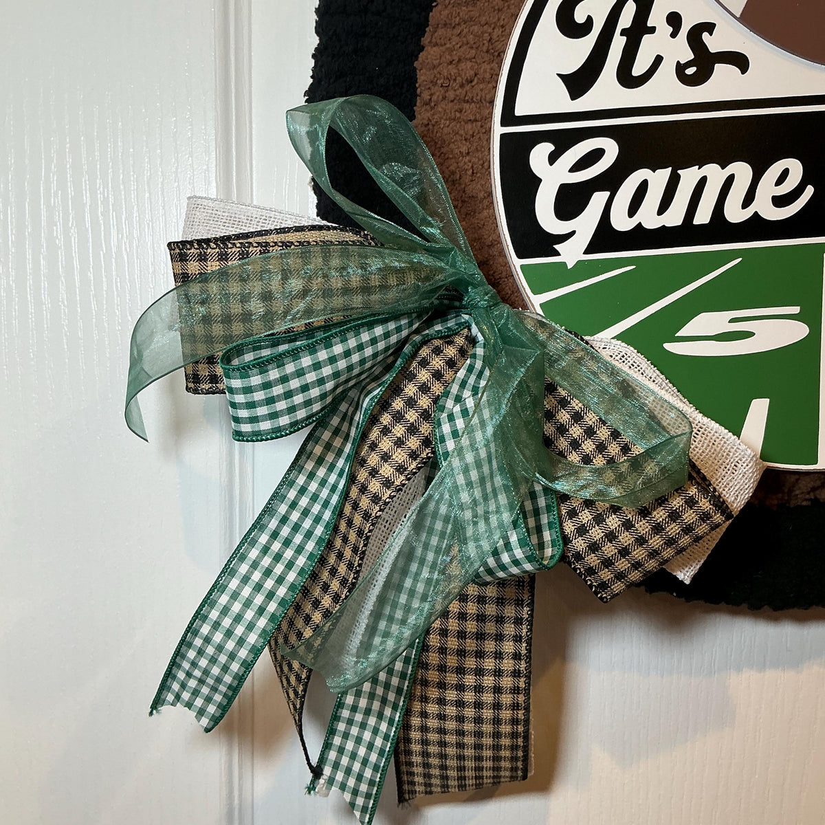 Football Fan Wreath, Game Day Stacked Frame Man Cave Decor, Sports Gift Father’s Day